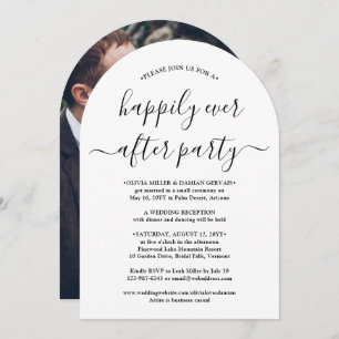 Glücklicherweise immer nach dem Party Hochzeit fei Einladung