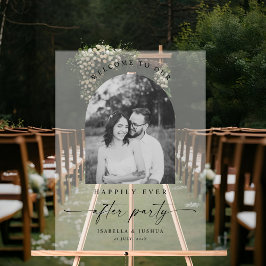 Glücklicherweise immer nach dem Party Hochzeit Wil Acrylschild