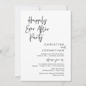 Glücklicherweise immer nach dem Party, Hochzeitses Einladung (Vorderseite)