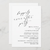 Glücklicherweise immer nach dem Party, Hochzeitses Einladung (Vorne/Hinten)