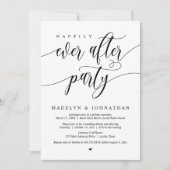 Glücklicherweise immer nach dem Party, Hochzeitses Einladung (Vorderseite)
