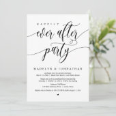 Glücklicherweise immer nach dem Party, Hochzeitses Einladung (Stehend Vorderseite)