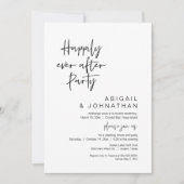 Glücklicherweise immer nach dem Party, Hochzeitses Einladung (Vorderseite)