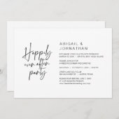 Glücklicherweise immer nach dem Party, Hochzeitses Einladung (Vorne/Hinten)