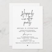 Glücklicherweise immer nach dem Party, Hochzeitses Einladung (Vorne/Hinten)