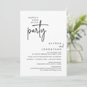 Glücklicherweise immer nach dem Party, Hochzeitses Einladung (Stehend Vorderseite)