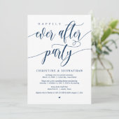 Glücklicherweise immer nach dem Party, Hochzeitses Einladung (Stehend Vorderseite)