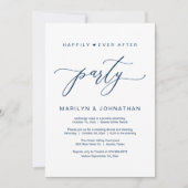 Glücklicherweise immer nach dem Party Hochzeitsess Einladung (Vorderseite)