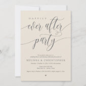 Glücklicherweise immer nach dem Party, Hochzeitsfe Einladung (Vorderseite)