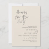 Glücklicherweise immer nach dem Party, Hochzeitsfe Einladung (Vorderseite)