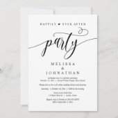 Glücklicherweise immer nach dem Party, Hochzeitsfe Einladung (Vorderseite)