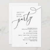 Glücklicherweise immer nach dem Party, Hochzeitsfe Einladung (Vorne/Hinten)