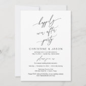 Glücklicherweise immer nach dem Party, Hochzeitsfe Einladung (Vorderseite)