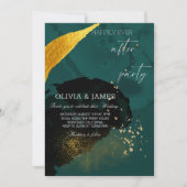 Glücklicherweise immer nach dem Party Hochzeitsfei Einladung (Vorderseite)