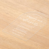 Glücklicherweise immer nach dem Party Hochzeitspla Acryleinladungen (Ablage )