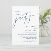 Glücklicherweise immer nach dem Party, Hochzeitssk Einladung (Stehend Vorderseite)