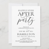 Glücklicherweise immer nach dem Party, Hochzeitsta Einladung (Vorderseite)