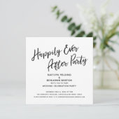 Glücklicherweise immer nach dem Party Lässiger Scr Einladung (Stehend Vorderseite)