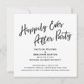 Glücklicherweise immer nach dem Party Lässiger Scr Einladung (Vorderseite)
