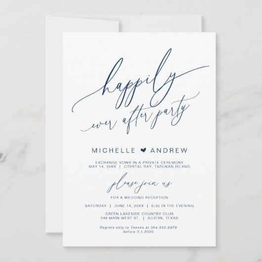 Glücklicherweise immer nach dem Party, Marine , Ho Einladung (Vorderseite)