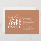 Glücklicherweise immer nach dem Party, moderne Hoc Einladung (Vorderseite)