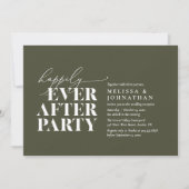 Glücklicherweise immer nach dem Party, moderne Hoc Einladung (Vorderseite)