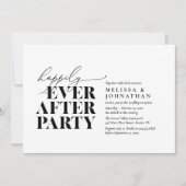 Glücklicherweise immer nach dem Party, moderne Hoc Einladung (Vorderseite)