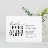 Glücklicherweise immer nach dem Party, moderne Hoc Einladung (Stehend Vorderseite)