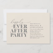 Glücklicherweise immer nach dem Party, moderne Hoc Einladung (Vorderseite)