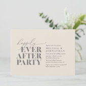 Glücklicherweise immer nach dem Party, moderne Hoc Einladung (Stehend Vorderseite)