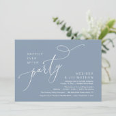 Glücklicherweise immer nach dem Party Moderne Hoch Einladung (Stehend Vorderseite)