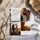 Glücklicherweise immer nach dem Party Moderne Hoch Einladung