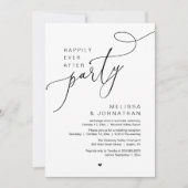 Glücklicherweise immer nach dem Party Moderne Hoch Einladung (Vorderseite)