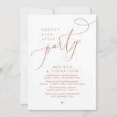 Glücklicherweise immer nach dem Party Moderne Hoch Einladung (Vorderseite)