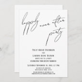 Glücklicherweise immer nach dem Party Moderne Läss Einladung (Vorne/Hinten)