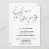 Glücklicherweise immer nach dem Party Moderne Läss Einladung (Vorne/Hinten)