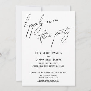 Glücklicherweise immer nach dem Party Moderne Läss Einladung