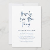 Glücklicherweise immer nach dem Party, Navy Blue,  Einladung (Vorderseite)