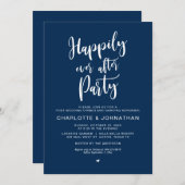 Glücklicherweise immer nach dem Party, Post Hochze Einladung (Vorne/Hinten)