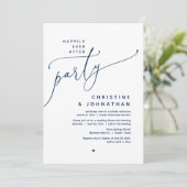 Glücklicherweise immer nach dem Party, romantische Einladung (Stehend Vorderseite)