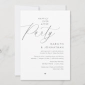 Glücklicherweise immer nach dem Party, romantische Einladung (Vorderseite)