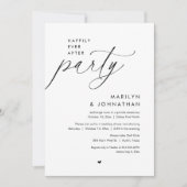 Glücklicherweise immer nach dem Party, romantische Einladung (Vorderseite)