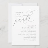 Glücklicherweise immer nach dem Party, romantische Einladung (Vorderseite)