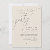 Glücklicherweise immer nach dem Party, romantische Einladung (Vorderseite)