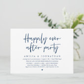 Glücklicherweise immer nach dem Party, romantische Einladung (Stehend Vorderseite)