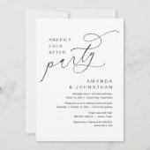 Glücklicherweise immer nach dem Party, romantische Einladung (Vorderseite)