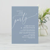 Glücklicherweise immer nach dem Party, romantische Einladung (Stehend Vorderseite)