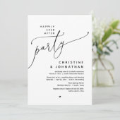 Glücklicherweise immer nach dem Party, romantische Einladung (Stehend Vorderseite)