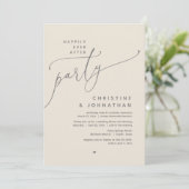 Glücklicherweise immer nach dem Party, romantische Einladung (Stehend Vorderseite)