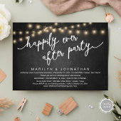 Glücklicherweise immer nach dem Party, rustikales Einladung